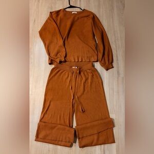 Rust Lounge Sweater Set